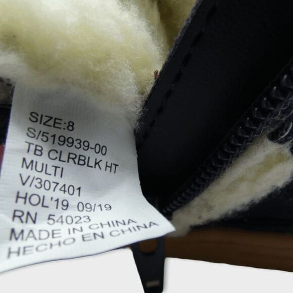 Gap Baby Sherpa Color Block High Top Sneakers Size 8 - Picture 8 of 8